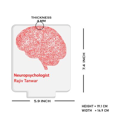 Personalized Neurologist Night Light | 3D Illusion Brain Lamp Customized Name Lamp